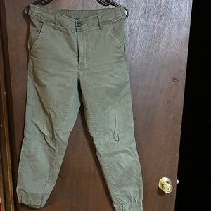 Amazon Essentials Men's Olive Green Joggers